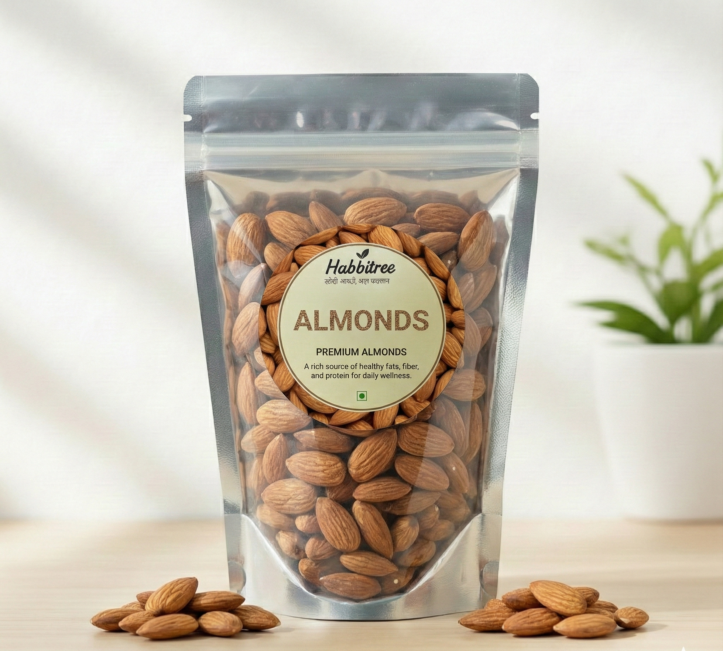 Habbitree premium almonds (badam) ā natural, raw almonds with no added sugar or preservatives