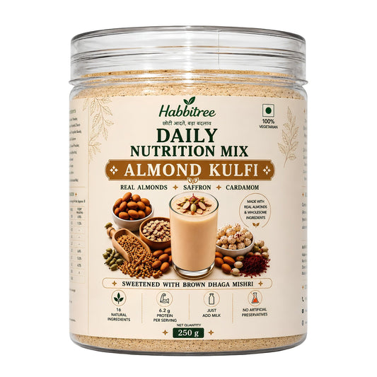 Habbitree Daily Nutrition Mix Almond Kulfi 250g front product image