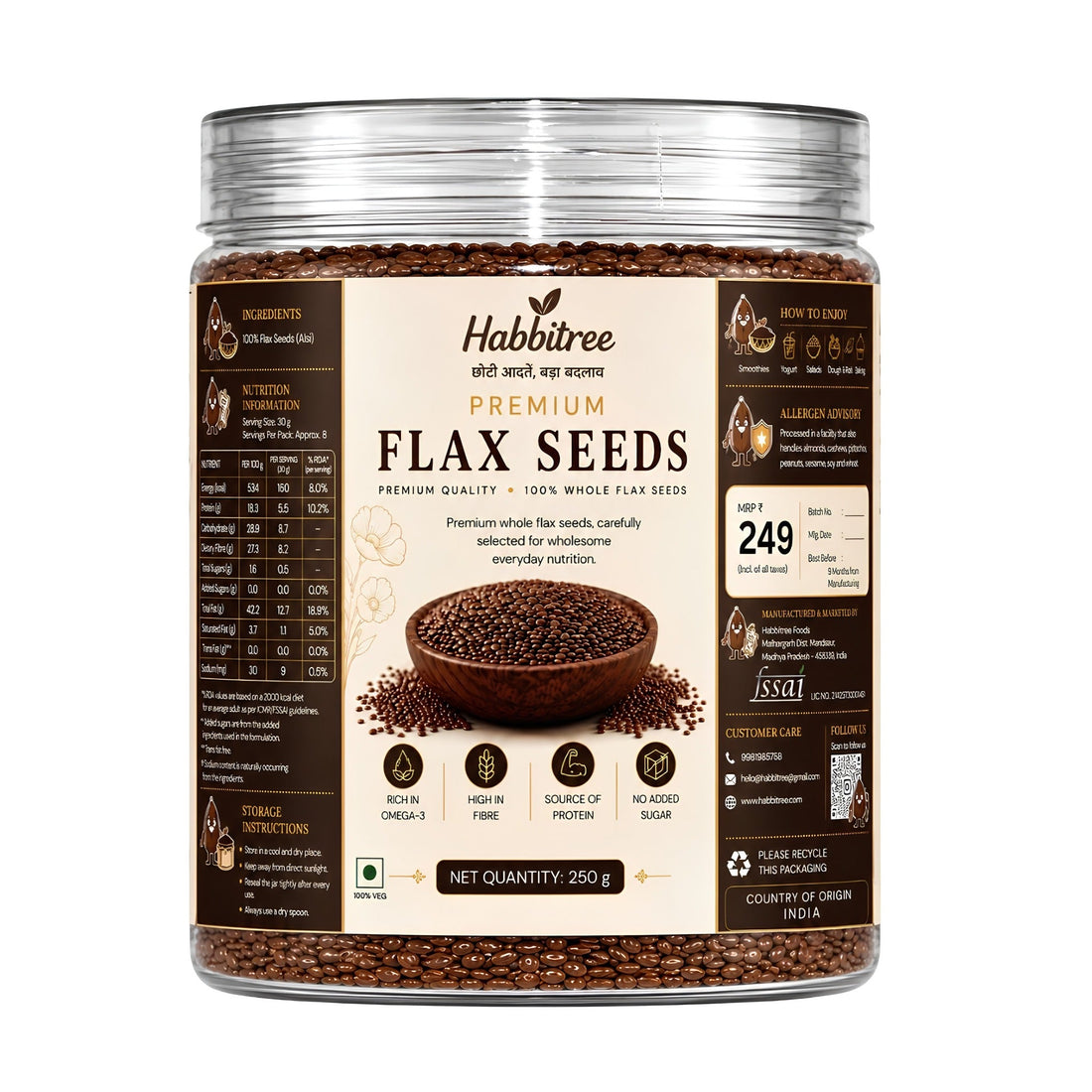 Habbitree Premium Flax Seeds