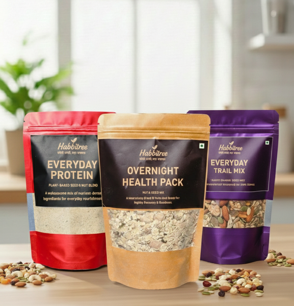 Trio Pack | Healthy Combo of Premium Seeds & Mixes | Habbitree