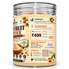 Habbitree Dry Fruit Powder ingredients, allergen and MRP details