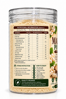 Habbitree Makhana Powder nutrition, storage and usage information